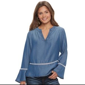 💙Junior’s Love, Fire Bell Sleeve - Dark Wash 💙